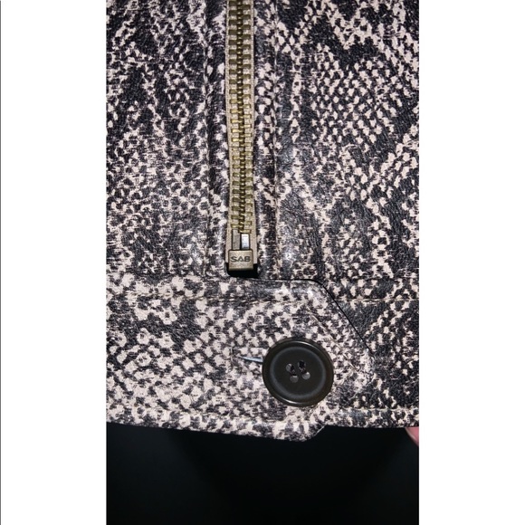 Joie snakeskin Abraham leather jacket- gravel -NWT‼️ BLACK FRIDAY SALE‼️ - Picture 10 of 16